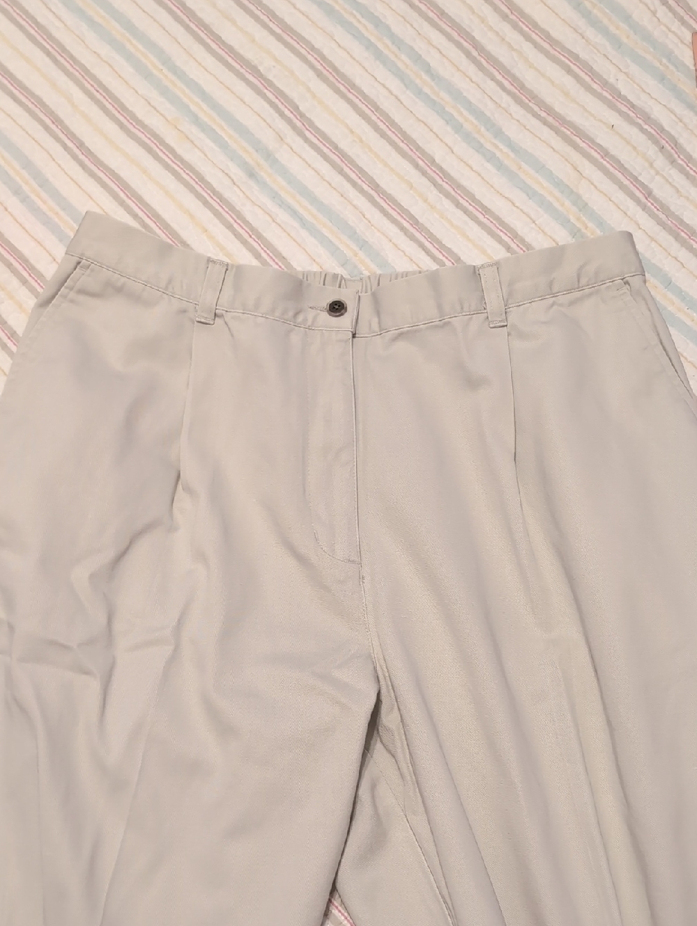 L.L.Bean Stone Women's Comfort Waist Pants